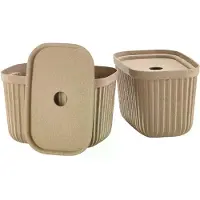 Zone Denmark Boîte de rangement en pâte de papier marron naturel