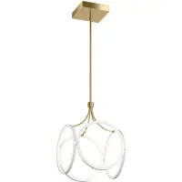 Kichler Lampe suspendue Ciri LED 45W blanc / or champagne