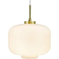 Dyberg Larsen Suspension , Arp, dimmable, Blanc, Salon / séjour, Verre, Scandinave