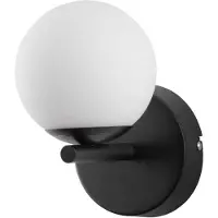 Nova Luce NUVOLE LED Applique murale noir 8W blanc chaud 17,5x13x20cm 9061439 (400 lm)