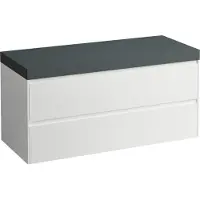 Laufen LANI Plan de lavabo gris signalisation incl. meuble sous-lavabo, sans découpe, 1185x495x580mm, H4055701129901