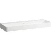 Laufen VAL lavabo, encastré, sans trou pour robinet, avec trop-plein, 1200x420mm, H8102890001091