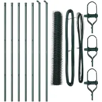vidaXL Clôture hexagonale à fixer au sol, 10 x 1 mètre, acier revêtu de PVC