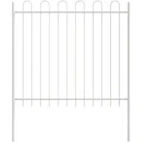 vidaXL : Clôture de jardin WOERDEN, 2 pièces, 3,4 x 1,2 m, acier avec revêtement en poudre