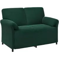 vidaXL Ensemble de canapé 2 pièces, velours vert foncé