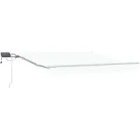 vidaXL Store à enrouleur blanc 300 x 250 cm, toile et aluminium