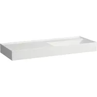 Laufen Kartell lavabo, encastré, tablette à gauche, sans trou pour robinet, sans trop-plein, 1200x460mm, H8133337571121