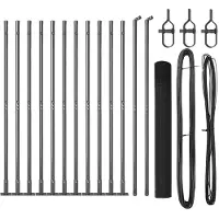 vidaXL Clôture en fil barbelé soudé avec socle en béton, 25 x 1,2 m, gris, type treillis