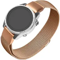 FIXED Bracelet en maille QuickFit, 20 mm, or rose (20 mm, Acier inoxydable, Métal), Sangles de montre, Rose