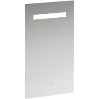 Laufen Miroir Leelo Run avec éclairage LED horizontal intégré, cadre en aluminium, 550 mm, version avec 3 interrupteurs à capteur tactile, H4476239501441