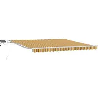 vidaXL Store à rallonge multicolore 400 x 300 cm en tissu et aluminium