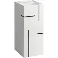 Laufen Kartell Lave-mains, posé, sans trou de robinet, sans trop-plein, 375x435x900, H811331D021121
