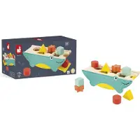 Janod Boîte à formes en bois Crocodile - Tropique Jouets éducatifs pour enfants