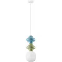 Lyora Suspension Clio M céramique verte et bleue