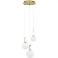 Nova Luce HOOK LED Suspension or 25,8W blanc chaud 180x39cm 9695223