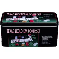 Engelhart Set de poker 200 jetons avec tapis et cartes