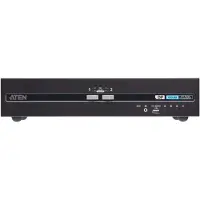 Aten CS1142DP4C-AT-G 2 ports USB - DP Double affichage sécurisé, Commutateur KVM, Noir