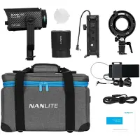 Nanlite Kit Forza 60C (éclairage de studio, Lumière vidéo), Lumière continue, Noir