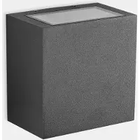 LEDS-C4 Applique murale Afrodita - 22,3 W, blanc neutre, 721 lm, IP66, gris