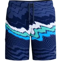 Speedo Short de sport pour hommes, modèle STRIPE FLEX BRDSHRT, longueur 18 pouces, marque