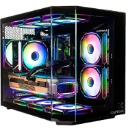 Captiva PC Highend Gaming R10-2555 (Ryzen 7 8700F/RTX5070 12GB GDDR7/SSD 500GB/16GB/WLAN/w/o OS) (500 Go, 16 Go, AMD Ryzen 7 8700F, GeForce RTX 5070), PC, Noir
