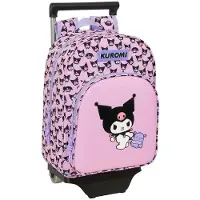 Safta Kuromi 10l Wheeled Backpack Rose Enfants
