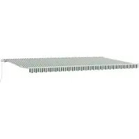 vidaXL Store extensible vert et blanc 600 x 300 cm