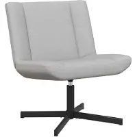 vidaXL Chaise pivotante gris nuage 63 x 75 x 76 cm Tissu