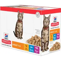 Hill's Pet Nutrition Science Plan Feline Adult Favourite Selection - Sachets repas - 12 x 85 g