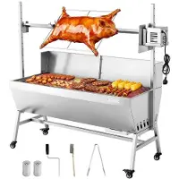 Vevor Barbecue à Charbon avec Tournebroche Électrique 38 W