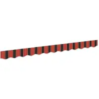 vidaXL Jupe de store de rechange Orange / Noir / Jaune 2,5 m Polyester