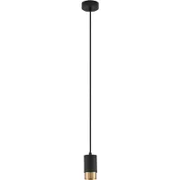 Nova Luce Suspension Pongo S simple 10.8cm noir avec or