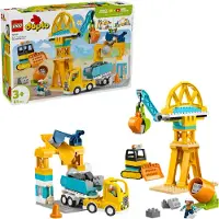 LEGO DUPLO - Chantier de Construction Avec véhicules 10476 - 3- - - UneTaille - Blocs de Construction