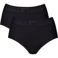 Sloggi Double Comfort T Maxi Panties 2 Units Noir 38 Femme