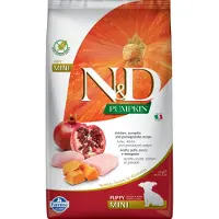 Farmina N&amp;D Pumpkin Dog Puppy Mini chicken, pumpkin &amp; pomegranate - poulet, potiron &amp; grenade pour chiots de petites races - 2.5 kg