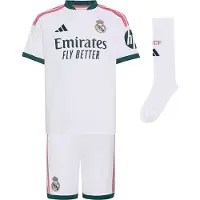 Adidas Real Madrid 26/27 Home Short Sleeve Junior Set Blanc 11-12 Years Enfants