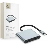 Tech-Protect Adaptateur HUB USB-C 4w1 HB08 2x HDMI 4K USB PD 100W