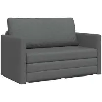 vidaXL Canapé-lit 110cm gris foncé Tissu
