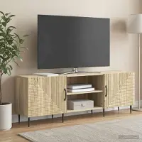 Prolenta Meuble TV exclusif - Dimensions : 150 x 31 x 50 cm - Matériau : panneaux de particules imitation chêne Sonoma