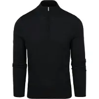 Suitable Merino Half Zip Sweater Black Noir taille S