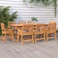 Prolenta Maison Exclusive - Table de jardin 200x90x75 cm en bois massif d'acacia
