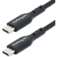 StarTech.com .com Câble de Charge USB-C de 3m, Charge et Synchronisation, 60W (3A) PD, Câble de Charge USB 2.0 pour Ordinateur Portable, Gaine TPE - Cordon de Charge USB C Noir