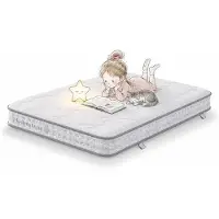 Merax Matelas à ressorts ensachés , 7 zones, 90x200 cm, fermeté H3, matelas en mousse à froid orthopédique de 15 cm, respirant et adapté aux personnes allergiques, OEKO-TEX