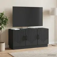 Prolenta Maison Exclusive - Meuble TV noir 99 x 34,5 x 47 cm en aggloméré