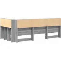 vidaXL : Tête de lit avec rangement, couleur Sonoma, matériau composite en bois