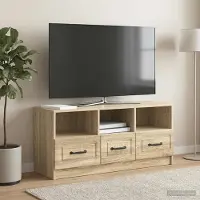 Prolenta Maison Exclusive - Meuble TV en chêne Sonoma 102 x 34,5 x 47 cm, aggloméré