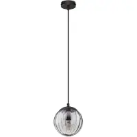 Lyora Suspension Abbacus Verre fumé à 1 lumière