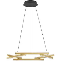 Lyora Suspension Hyde noir avec or