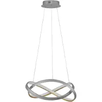 Lyora Suspension design Odrey gris argenté avec or