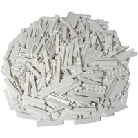 LEGO 1x6 Tuiles Blanc - Tuile blanche 6636 - 100x (6636, Accessoires )